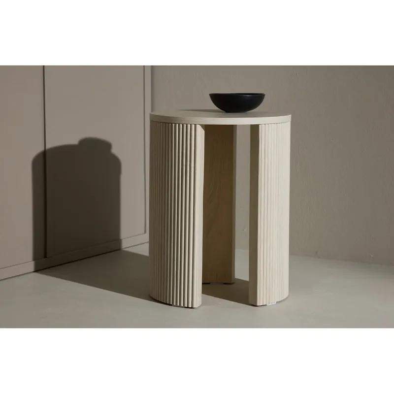 Bristol Sidebord 40 cm - Whitewash - Møbler - Borde - Aflastningsbord - Lampebord