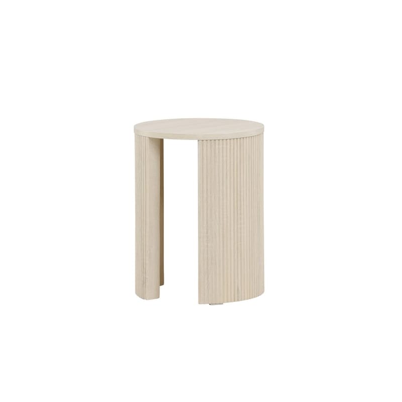 Bristol Sidebord 40 cm - Whitewash - Møbler - Borde - Aflastningsbord - Lampebord