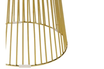 Cael Sidebord 42 cm - Hvid/Guld - Møbler - Borde - Aflastningsbord - Lampebord
