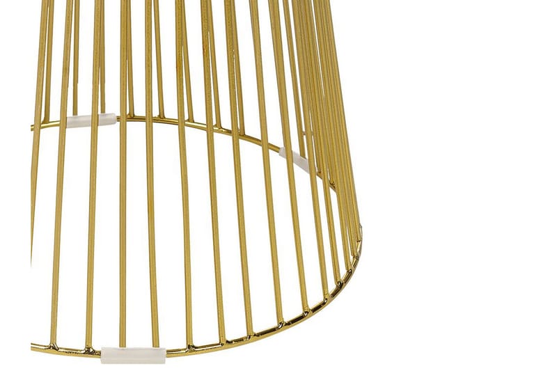 Cael Sidebord 42 cm - Hvid/Guld - Møbler - Borde - Aflastningsbord - Lampebord