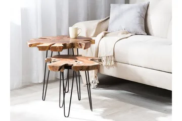 Camrose Sidebord 2 St 60 | 60 cm - Brun - Møbler - Borde - Aflastningsbord - Indskudsborde