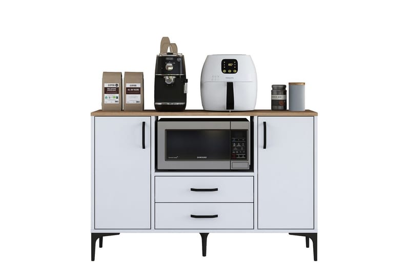 Cerreta Konsolbord 120 cm - Mellemfarvet træ/Hvid - Møbler - Borde - Aflastningsbord - Entrébord