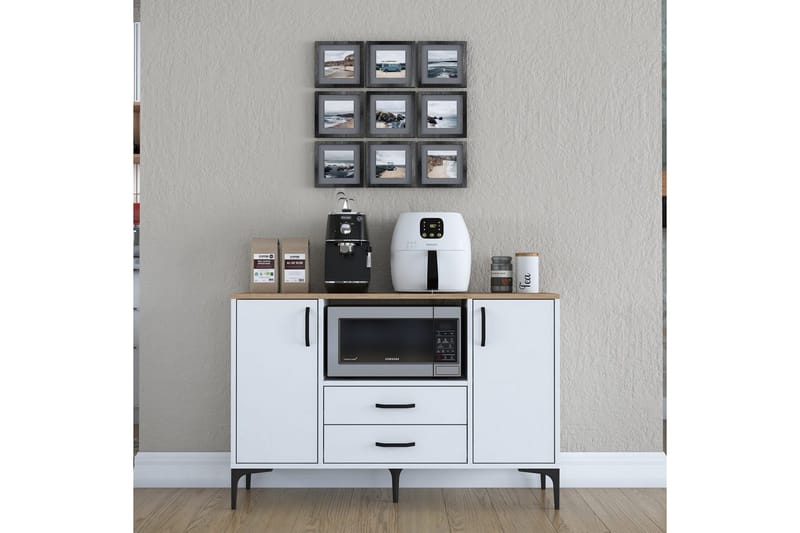 Cerreta Konsolbord 120 cm - Mellemfarvet træ/Hvid - Møbler - Borde - Aflastningsbord - Entrébord