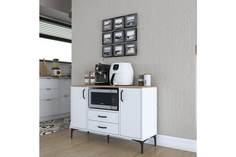 Cerreta Konsolbord 120 cm - Mellemfarvet træ/Hvid - Møbler - Borde - Aflastningsbord - Entrébord