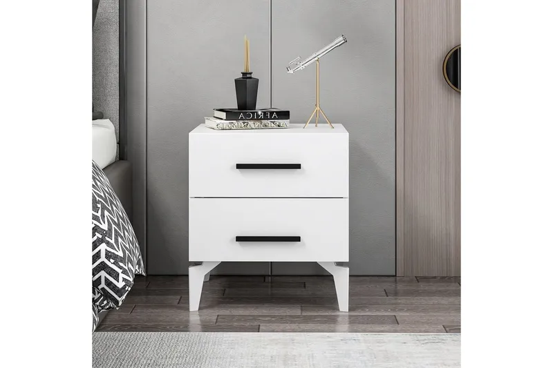 Ceylor Natbord 50 cm - Hvid - Møbler - Borde - Aflastningsbord - Sengebord