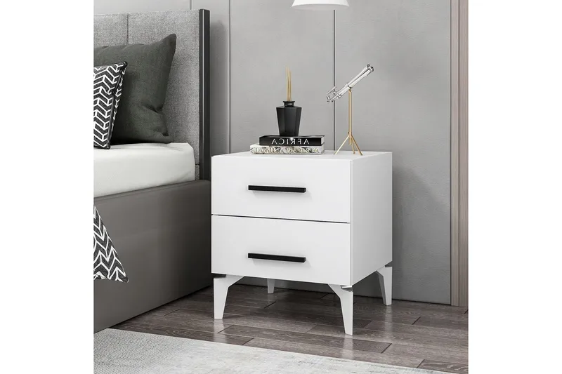 Ceylor Natbord 50 cm - Hvid - Møbler - Borde - Aflastningsbord - Sengebord