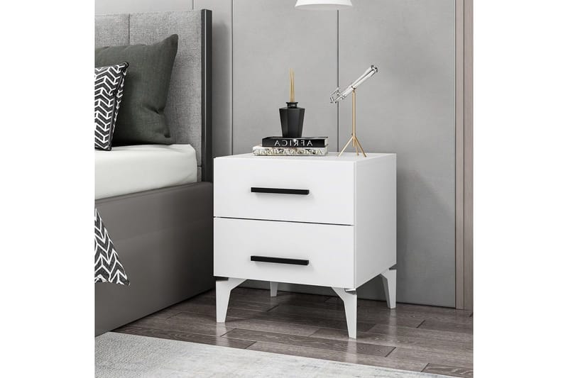 Ceylor Natbord 50 cm - Hvid - Møbler - Borde - Aflastningsbord - Sengebord