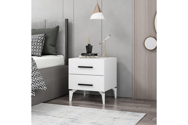 Ceylor Natbord 50 cm - Hvid - Møbler - Borde - Aflastningsbord - Sengebord