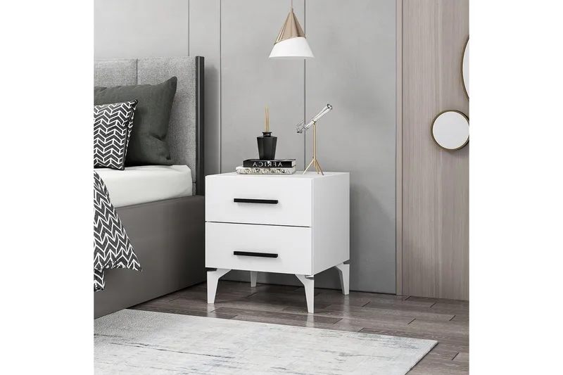 Ceylor Natbord 50 cm - Hvid - Møbler - Borde - Aflastningsbord - Sengebord