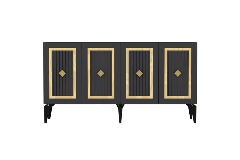 Childress Konsolbord 150 cm - Antracit/Guld - Møbler - Borde - Aflastningsbord - Entrébord