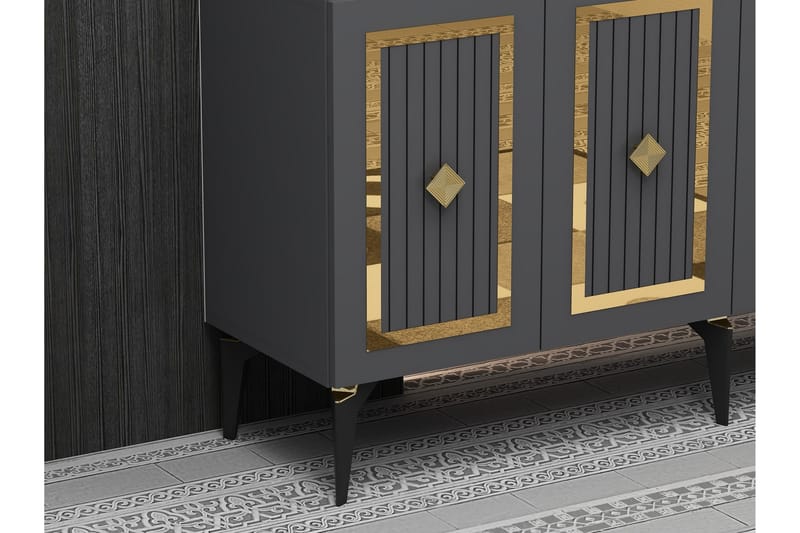 Childress Konsolbord 150 cm - Antracit/Guld - Møbler - Borde - Aflastningsbord - Entrébord