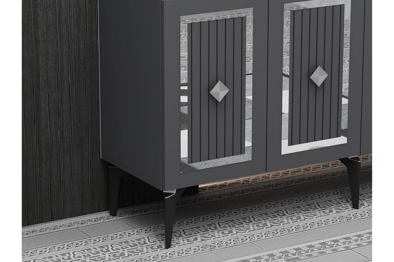 Childress Konsolbord 150 cm - Antracit/Sølv - Møbler - Borde - Aflastningsbord - Entrébord