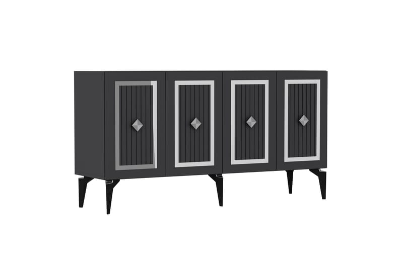 Childress Konsolbord 150 cm - Antracit/Sølv - Møbler - Borde - Aflastningsbord - Entrébord