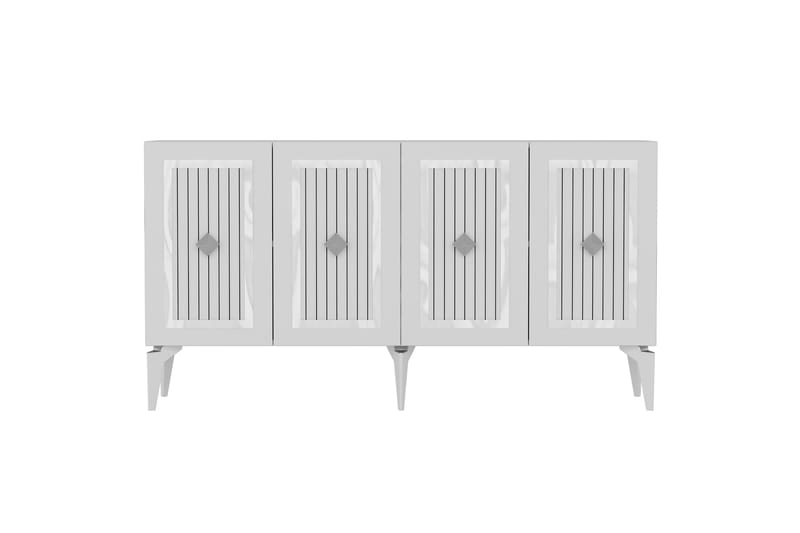 Childress Konsolbord 150 cm - Hvid/Sølv - Møbler - Borde - Aflastningsbord - Entrébord