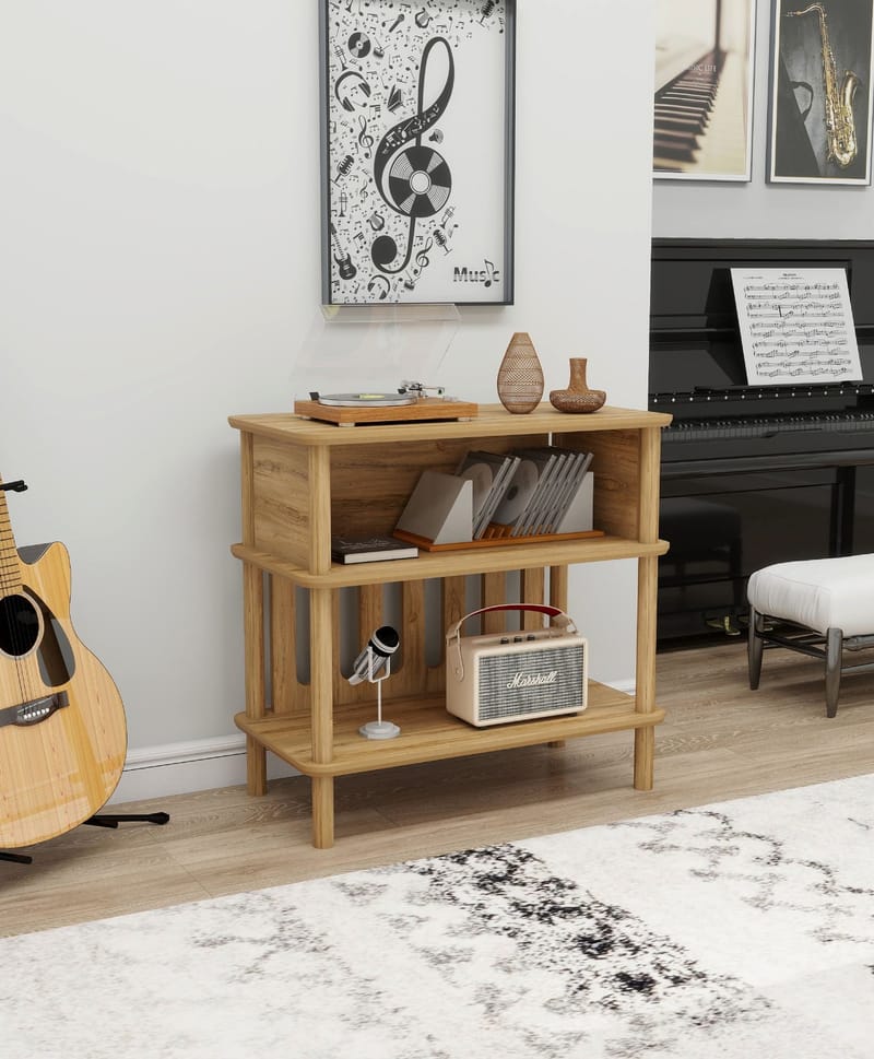 Clavor Sidebord 73 cm - Eg - Møbler - Borde - Aflastningsbord - Lampebord