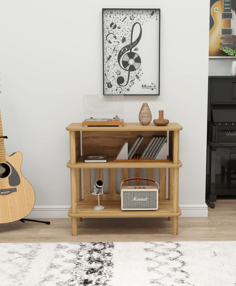 Clavor Sidebord 73 cm - Eg - Møbler - Borde - Aflastningsbord - Lampebord