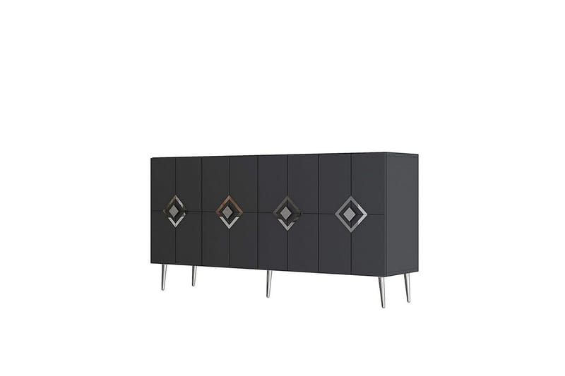 Cleryn Konsolbord 150 cm - Antracit/Sølv - Møbler - Borde - Aflastningsbord - Entrébord