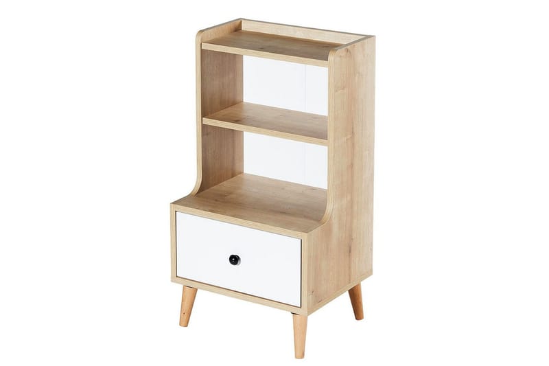 Comfortale natbord 45 cm - Sand/Hvid - Møbler - Borde - Aflastningsbord - Sengebord