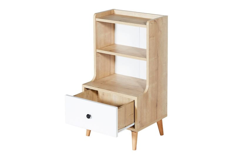 Comfortale natbord 45 cm - Sand/Hvid - Møbler - Borde - Aflastningsbord - Sengebord
