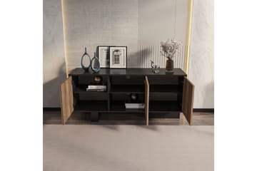 Dargaville Konsolbord 150 cm - Sort/Valnød - Opbevaring - Opbevaringsmøbler - Skænke & sideboards