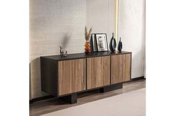Dargaville Konsolbord 150 cm - Sort/Valnød - Opbevaring - Opbevaringsmøbler - Skænke & sideboards