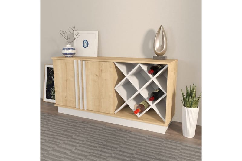 Dasina Konsolbord 148 cm - Eg/Hvid - Opbevaring - Opbevaringsmøbler - Skænke & sideboards