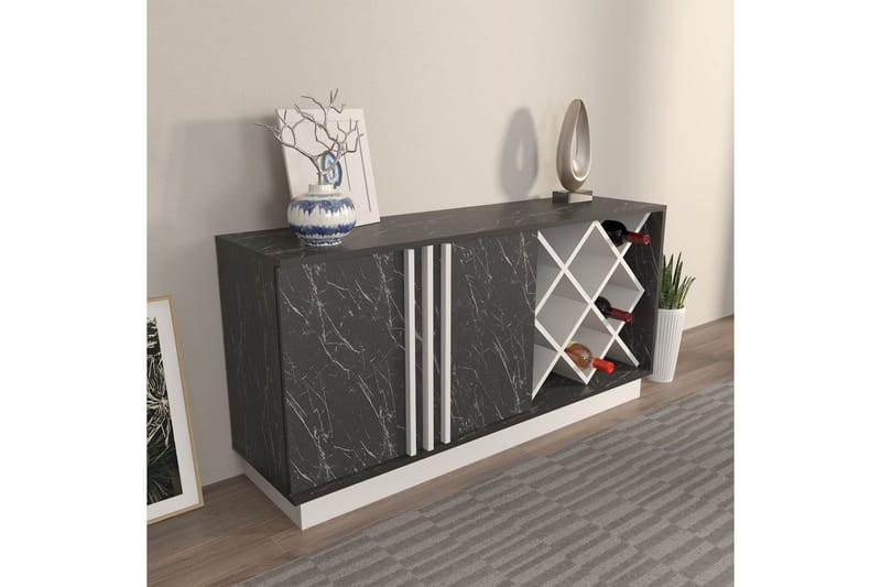 Dasina Konsolbord 148 cm - Hvid/Sort - Opbevaring - Opbevaringsmøbler - Skænke & sideboards