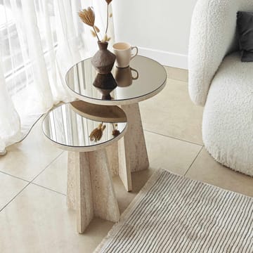 Dasina sidebord 2 dele 50 cm - Travertin/Bronze - Møbler - Borde - Aflastningsbord - Indskudsborde