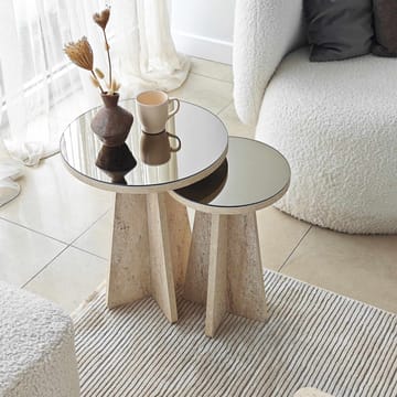 Dasina sidebord 2 dele 50 cm - Travertin/Bronze - Møbler - Borde - Aflastningsbord - Indskudsborde