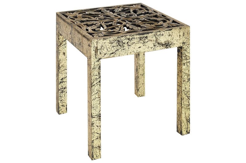 Deajah Sidebord 40 cm - Guld/Sort - Møbler - Borde - Aflastningsbord - Lampebord