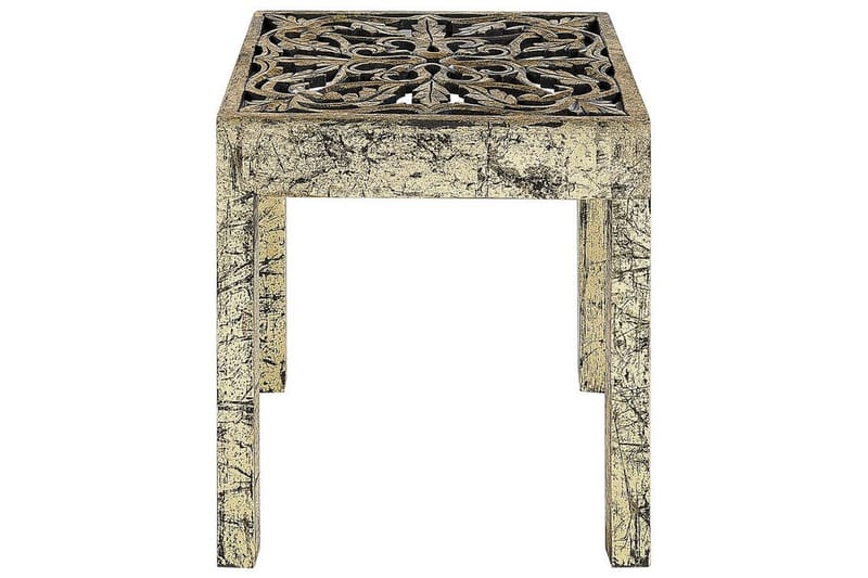Deajah Sidebord 40 cm - Guld/Sort - Møbler - Borde - Aflastningsbord - Lampebord