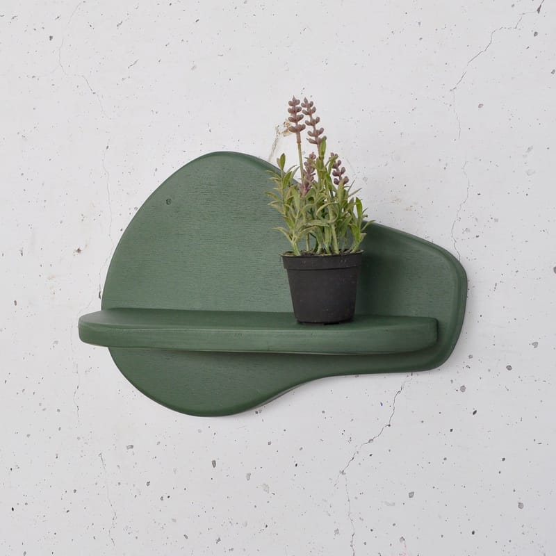 Dekorativ væghylde i træ Hanah Home Magna Grøn 35 x 23 x 11 cm - Møbler - Borde - Aflastningsbord - Piedestal & søjlebord