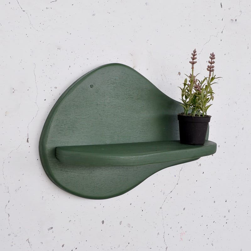 Dekorativ væghylde i træ Hanah Home Magna Grøn 35 x 23 x 11 cm - Møbler - Borde - Aflastningsbord - Piedestal & søjlebord