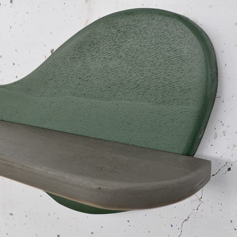 Dekorativ væghylde i træ Hanah Home Magna Grøn / Grå 35 x 20 x 11 cm - Møbler - Borde - Aflastningsbord - Piedestal & søjlebord