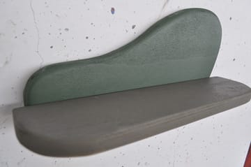 Dekorativ væghylde i træ Hanah Home Magna Grøn / Grå 35 x 20 x 11 cm - Møbler - Borde - Aflastningsbord - Piedestal & søjlebord