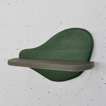 Dekorativ væghylde i træ Hanah Home Magna Grøn / Grå 35 x 20 x 11 cm - Møbler - Borde - Aflastningsbord - Piedestal & søjlebord