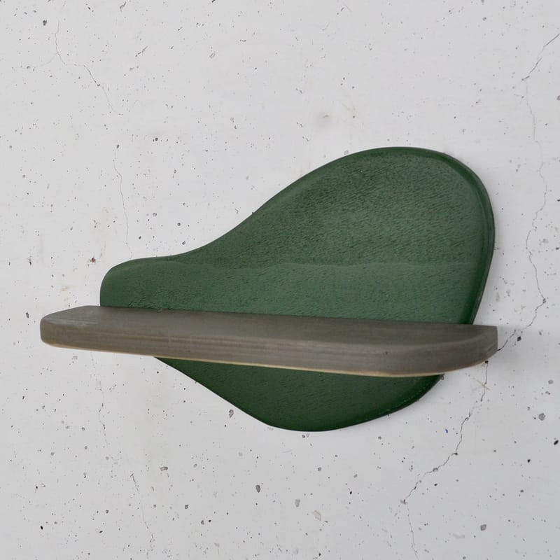 Dekorativ væghylde i træ Hanah Home Magna Grøn / Grå 35 x 20 x 11 cm - Møbler - Borde - Aflastningsbord - Piedestal & søjlebord