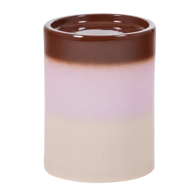 Dekorativt sidebord Ollo, Rosa/Brun farvegradient