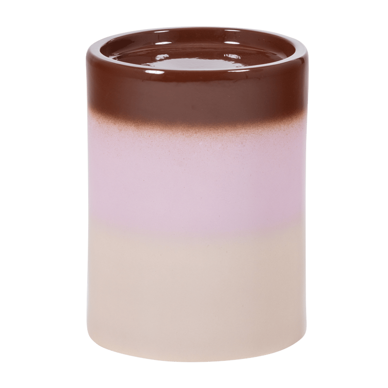 Dekorativt sidebord Ollo, Rosa/Brun farvegradient