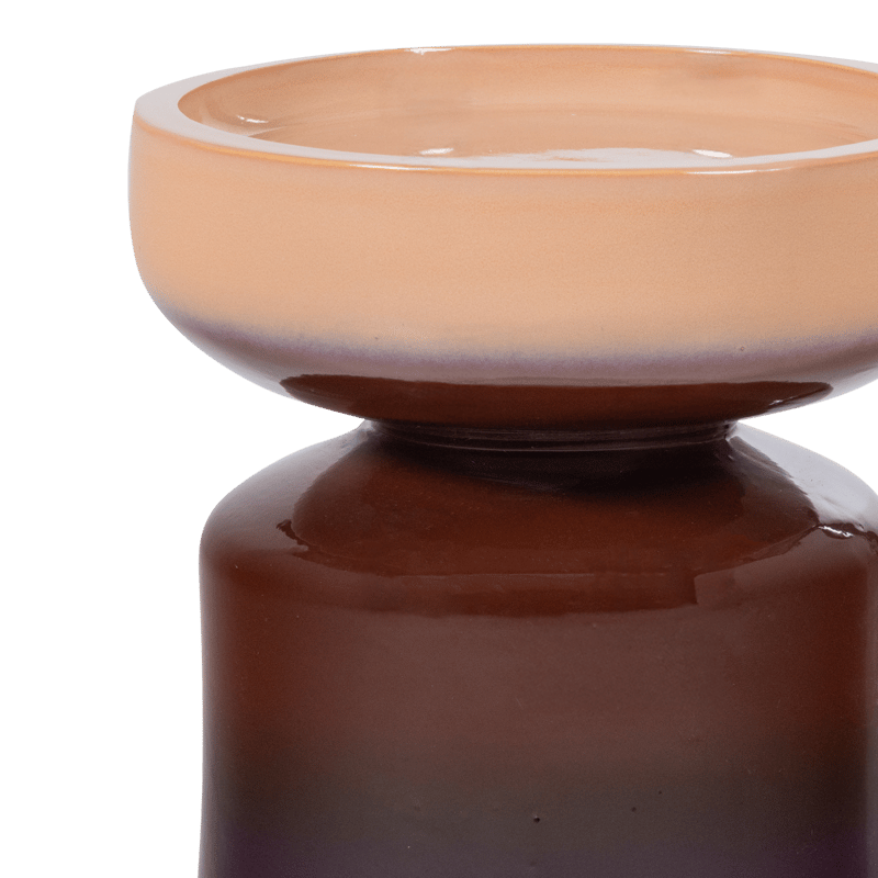 Dekorativt sidebord Tumo 35 cm udendørs - Lilla/Brun - Møbler - Borde - Aflastningsbord - Lampebord