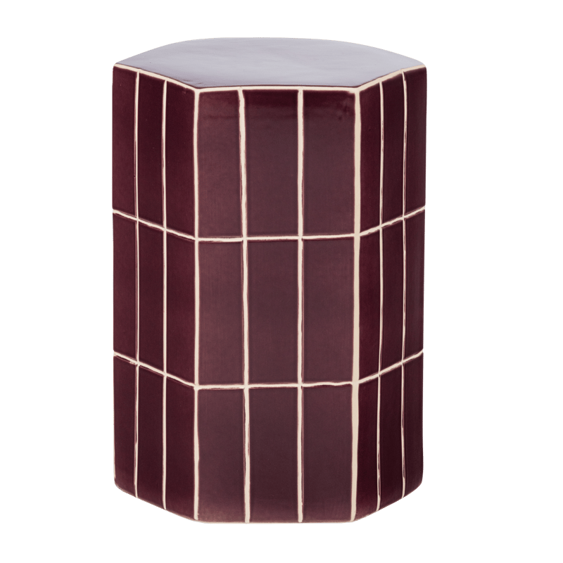 Dekorativt sidebord Plu 30 cm udendørs - Lilla - Møbler - Borde - Aflastningsbord - Lampebord