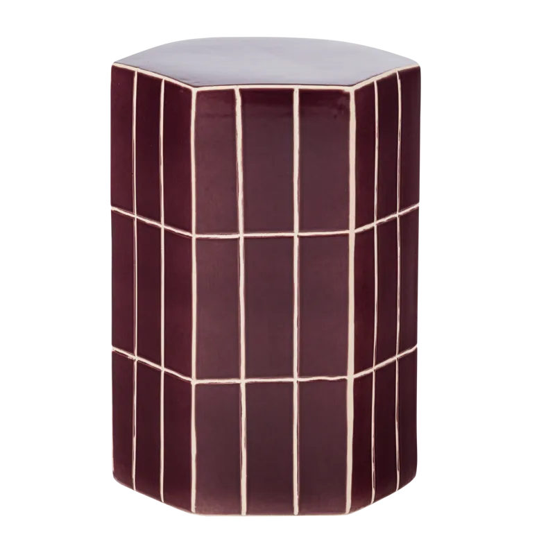 Dekorativt sidebord Plu 30 cm udendørs - Lilla - Møbler - Borde - Aflastningsbord - Lampebord
