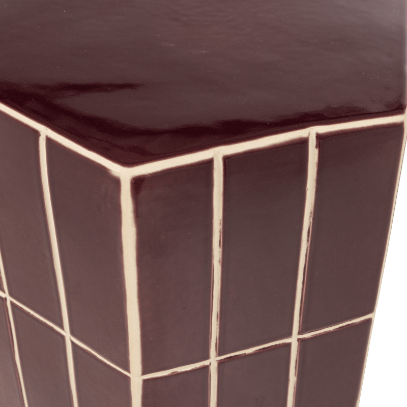 Dekorativt sidebord Plu 30 cm udendørs - Lilla - Møbler - Borde - Aflastningsbord - Lampebord