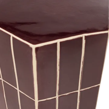 Dekorativt sidebord Plu 30 cm udendørs - Lilla - Møbler - Borde - Aflastningsbord - Lampebord