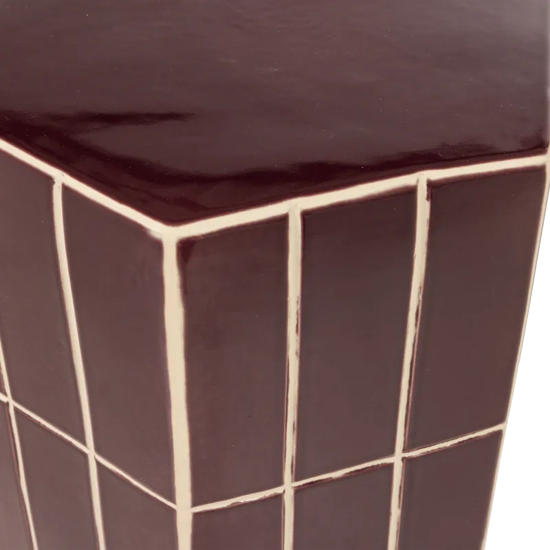 Dekorativt sidebord Plu 30 cm udendørs - Lilla - Møbler - Borde - Aflastningsbord - Lampebord