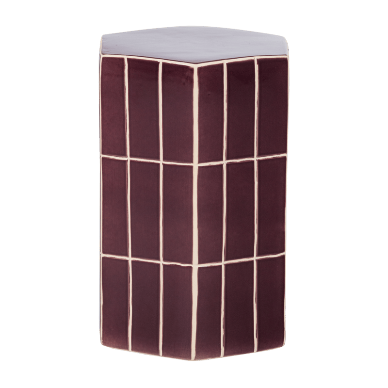 Dekorativt sidebord Plu 30 cm udendørs - Lilla - Møbler - Borde - Aflastningsbord - Lampebord