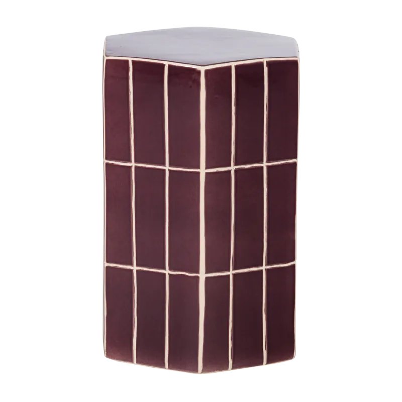 Dekorativt sidebord Plu 30 cm udendørs - Lilla - Møbler - Borde - Aflastningsbord - Lampebord