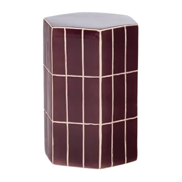 Dekorativt sidebord Plu 30 cm udendørs - Lilla - Møbler - Borde - Aflastningsbord - Lampebord