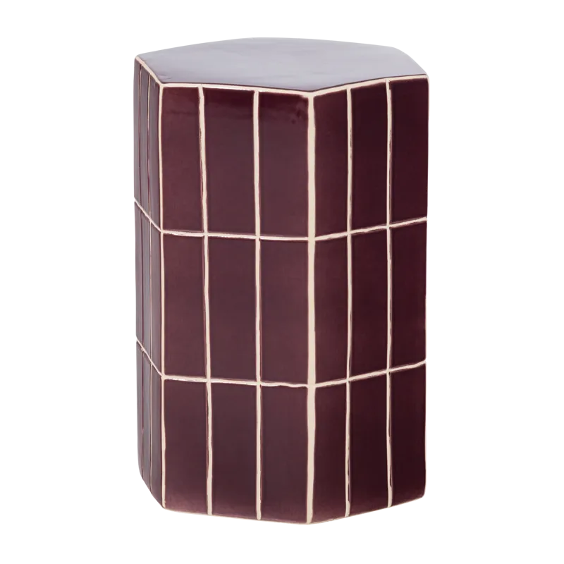 Dekorativt sidebord Plu 30 cm udendørs, Lilla