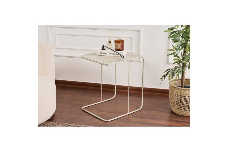 Dera Sidebord 47 cm - Taupe - Møbler - Borde - Aflastningsbord - Lampebord